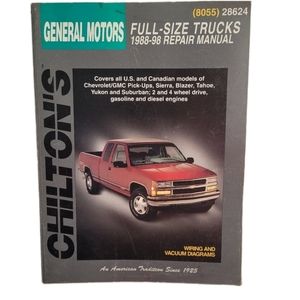General Motors Full-Size Trucks 1988-98 Repair Manual. Chilton.